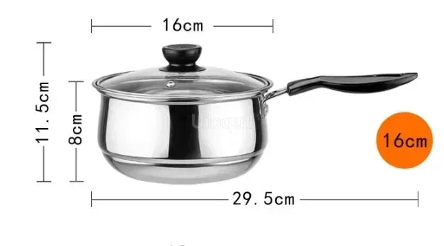 Double-Bottom Stainless Steel Soup Pot