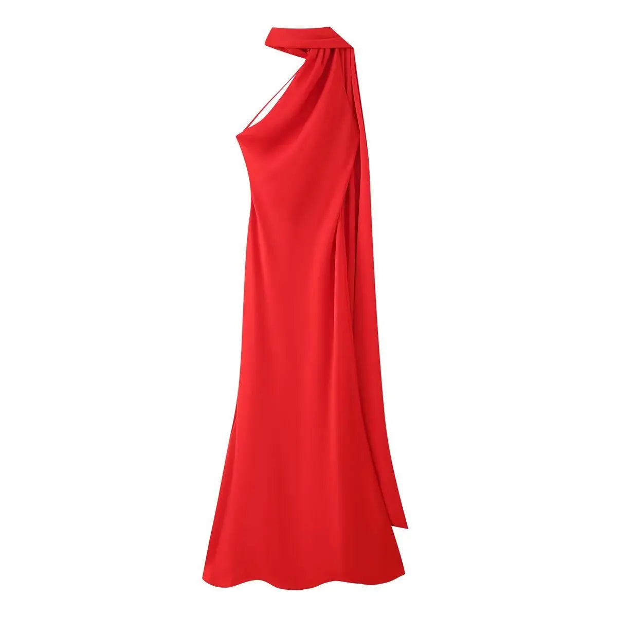 VEITCHE Sleeveless Halter Party Gown