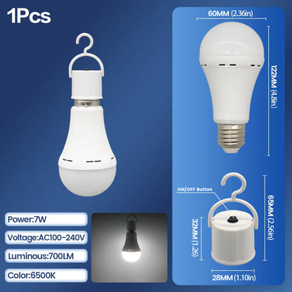 Rechargeable LED Emergency Bulb