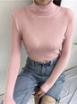 Slim Fit Turtleneck Sweater for Women
