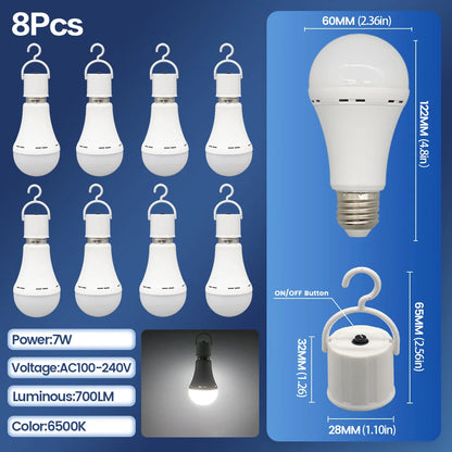 Rechargeable LED Emergency Bulb