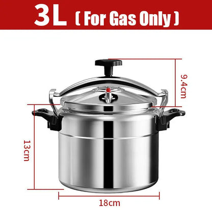 High-Capacity Gas Pressure Cooker