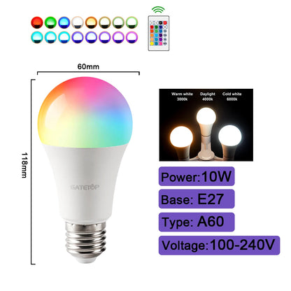 Smart RGBW LED Bulb with Remote Control