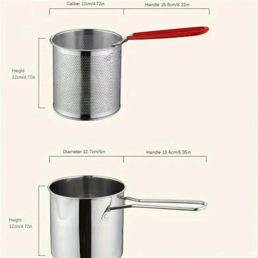 Stainless Steel Deep Fryer with Filter