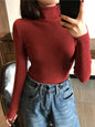 Slim Fit Turtleneck Sweater for Women