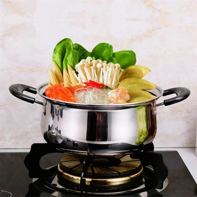 Double-Bottom Stainless Steel Soup Pot