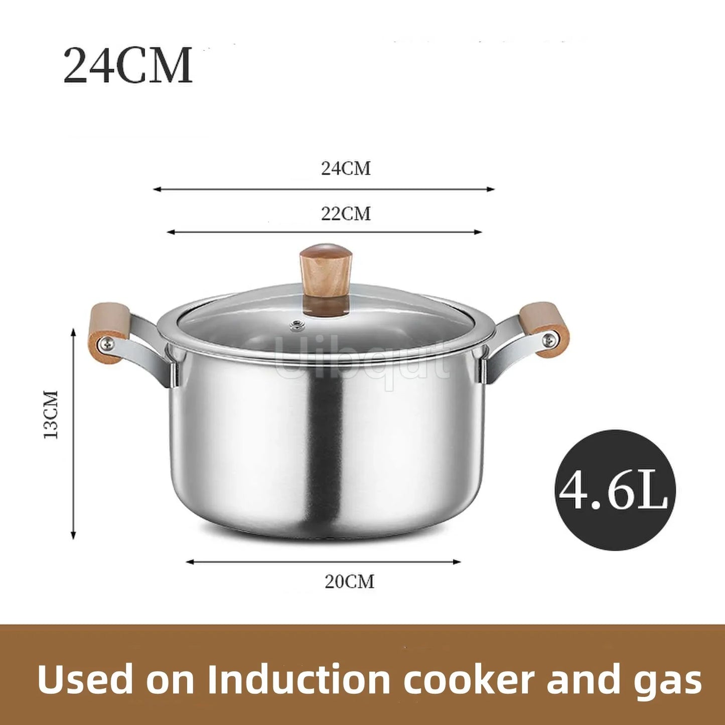 Double-Bottom Stainless Steel Soup Pot