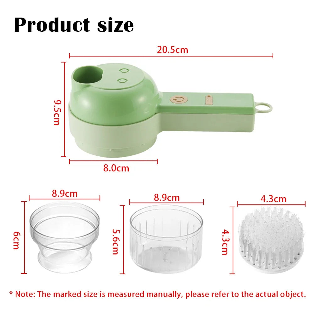 Wireless Electric Food Chopper & Cutter Set