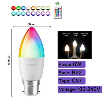 Smart RGBW LED Bulb with Remote Control