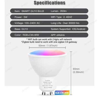 Zigbee Smart RGB LED Bulb