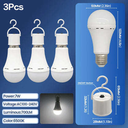 Rechargeable LED Emergency Bulb