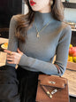 Casual Knit Turtleneck Sweater for Women