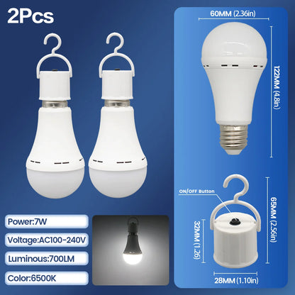 Rechargeable LED Emergency Bulb