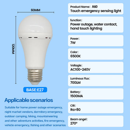 Rechargeable LED Emergency Bulb