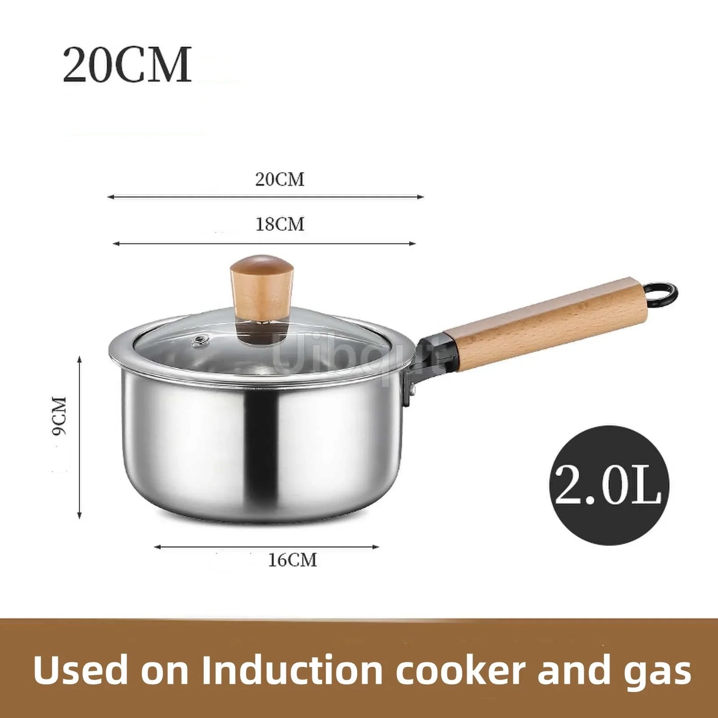 Double-Bottom Stainless Steel Soup Pot