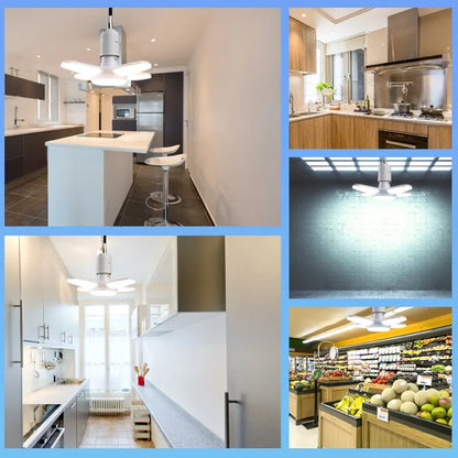 Foldable Fan-Shape LED Bulb