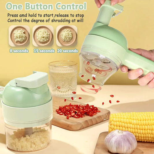 Wireless Electric Food Chopper & Cutter Set