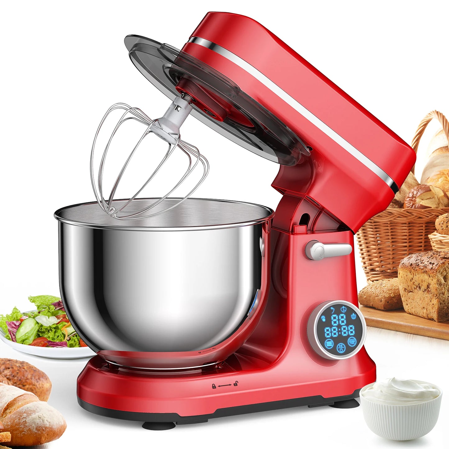 BioloMix 1200W Stand Electric Food Mixer