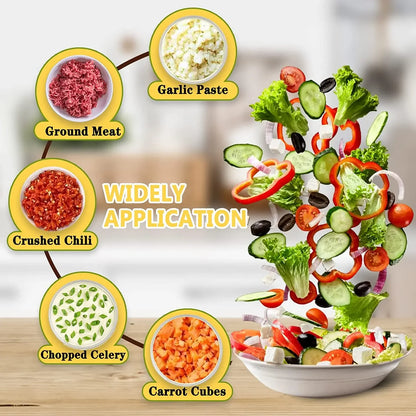 Electric Food Chopper Set