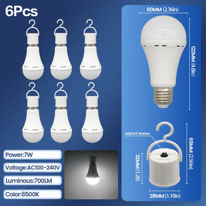 Rechargeable LED Emergency Bulb