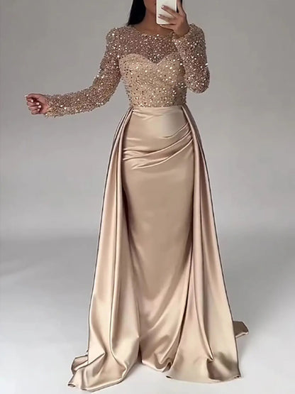 Sequin Maxi Dress for Prom, Wedding & Hosting