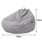 Large Soft Fluffy Bean Bag Sofa Cover