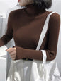 Slim Fit Turtleneck Sweater for Women