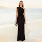 Luxury Ruched Satin Maxi Gown