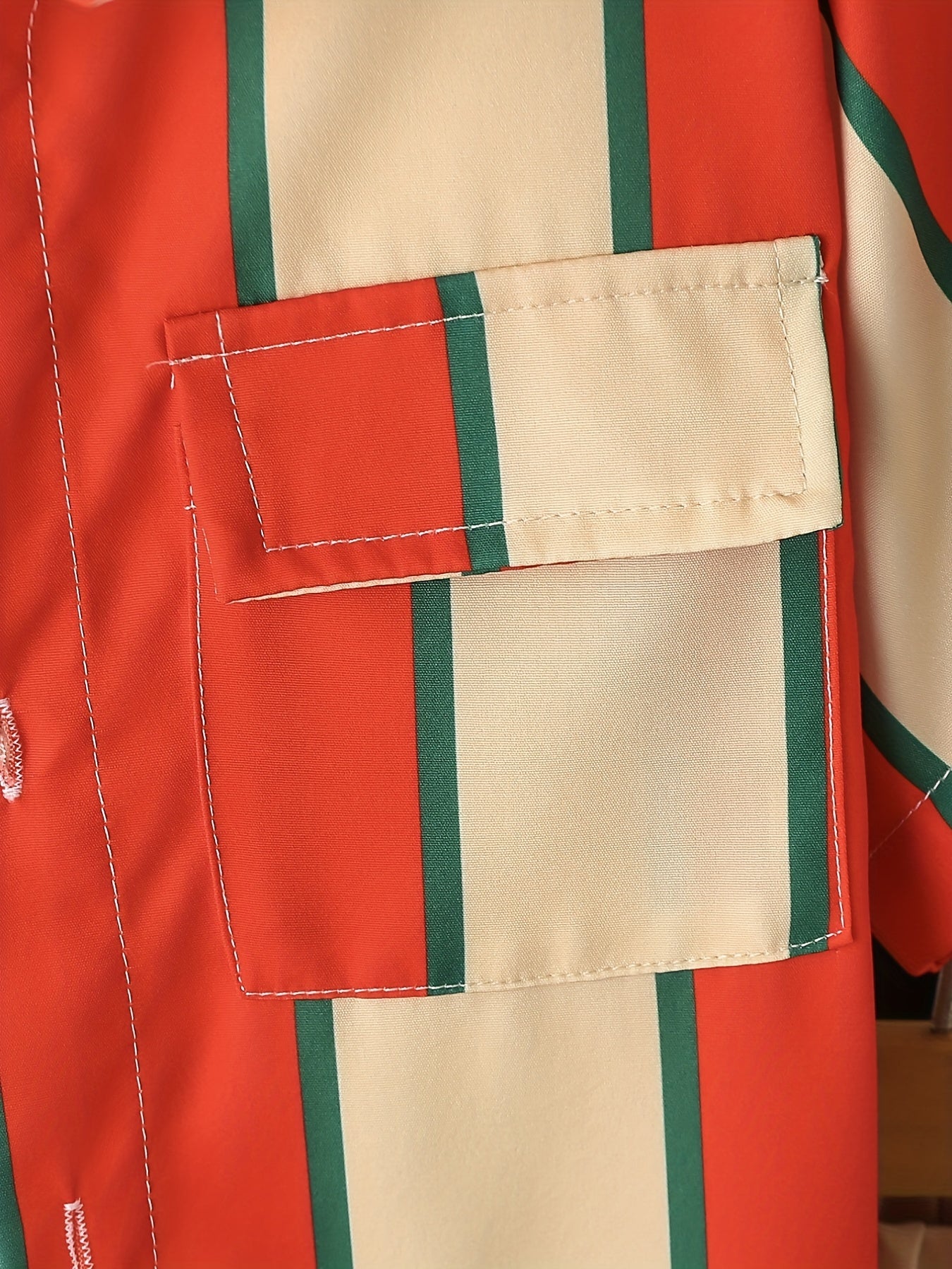 Boys Striped Shirt & Tailored Pocket Shorts Set