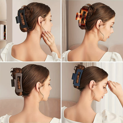 Strong-Hold Resin Hair Claw for Thick Hair