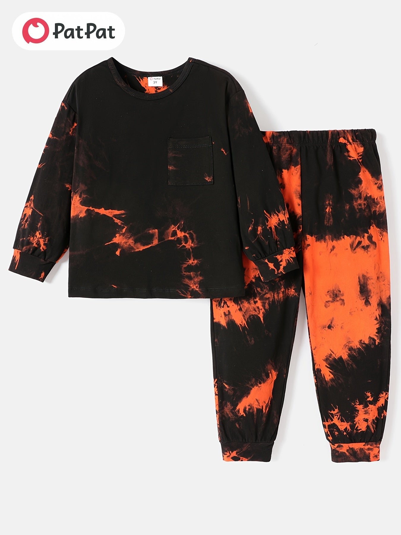 Tie-Dye Kids Sweatshirt and Pants Matching Set