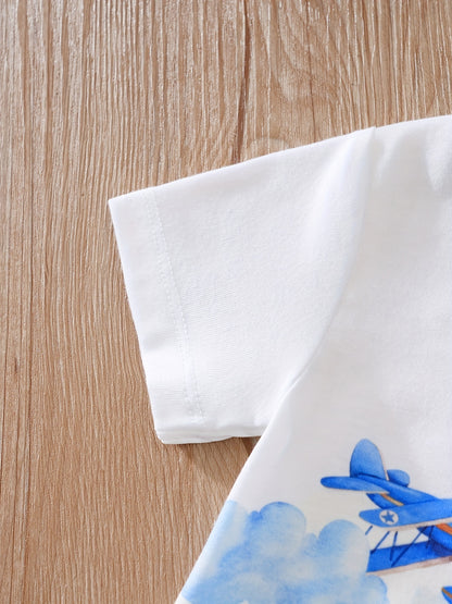 Soft Cartoon Romper for Baby Boys