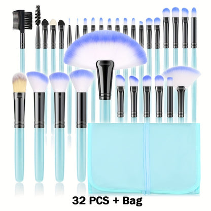 Professional Makeup Brush, Puff & Sponge Set