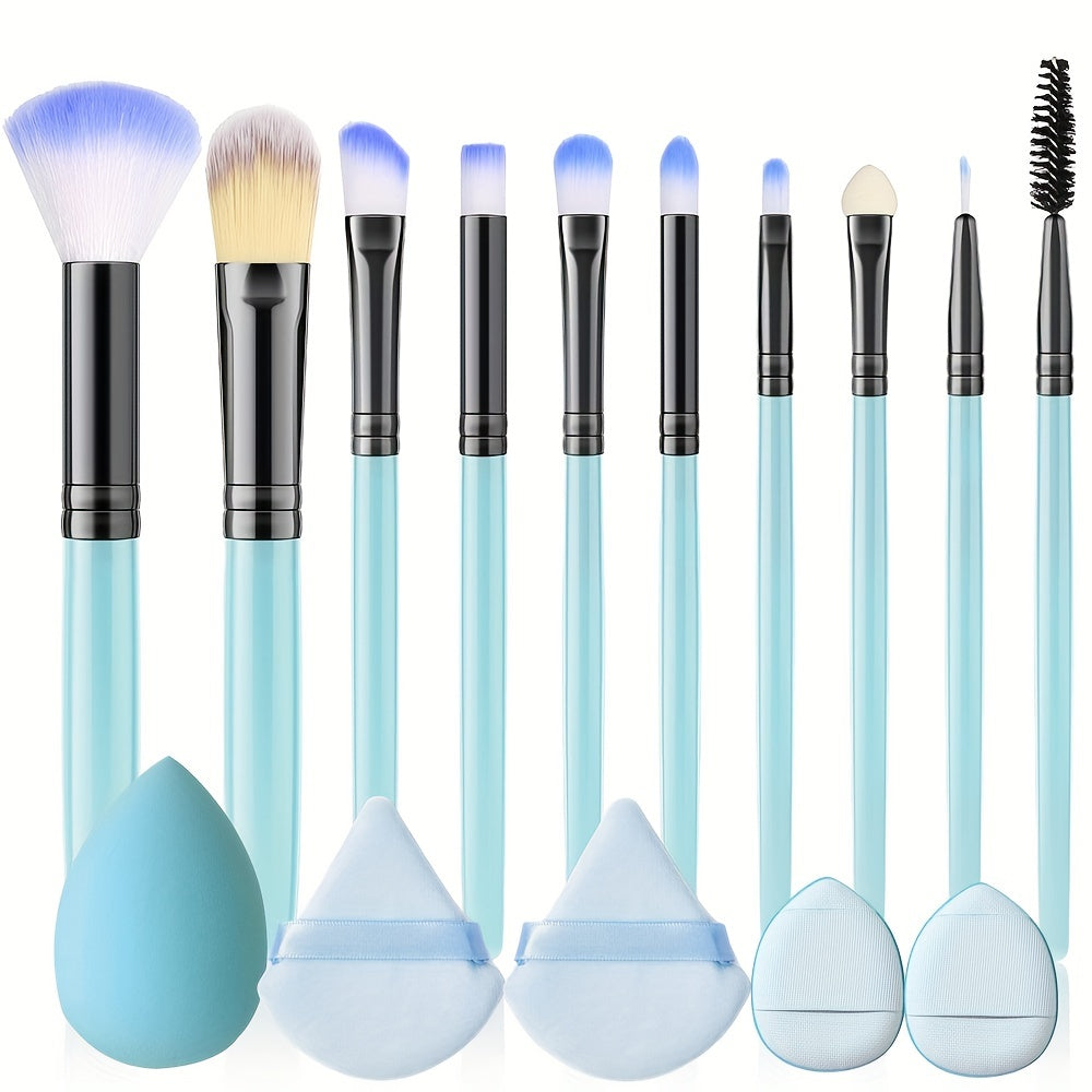 Professional Makeup Brush, Puff & Sponge Set