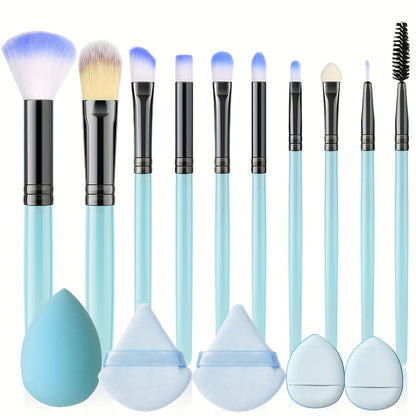 Professional Makeup Brush, Puff & Sponge Set