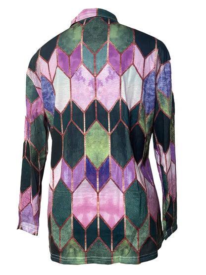 Multicolor Geometric Jacket