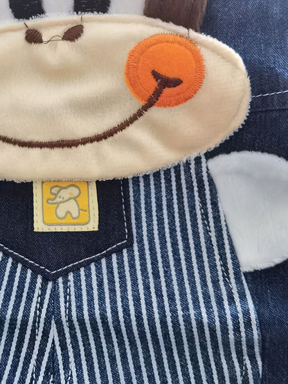 Monkey Motif Designer Overalls for Kids