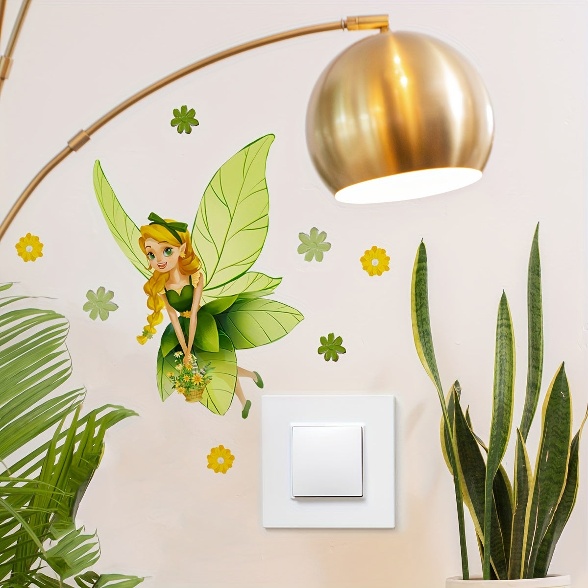 Luminous Elf Butterfly Girl Wall Sticker