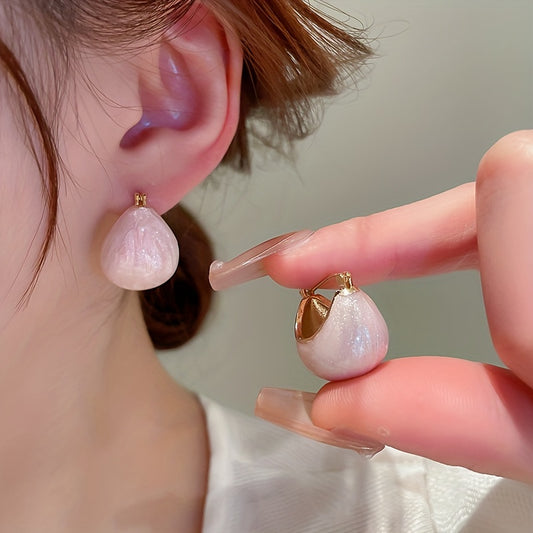 Chunky Enamel Hoop Earrings