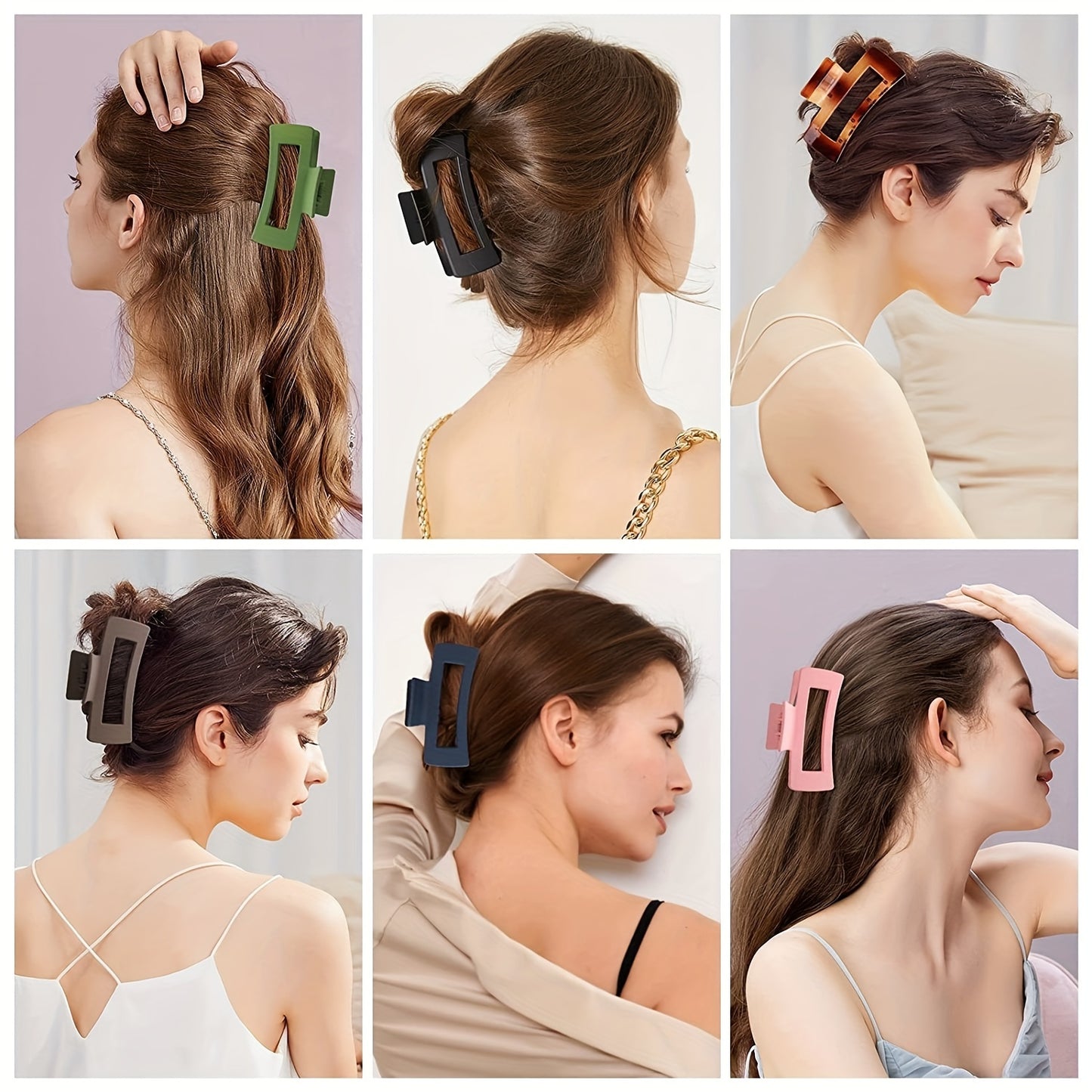 Strong-Hold Resin Hair Claw for Thick Hair