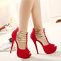 Women’s Peep Toe T-Strap Heels